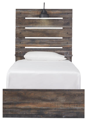 Drystan Twin Panel Bed with USB Multi