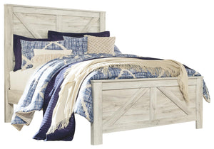 Bellaby Queen Crossbuck Panel Bed Whitewash