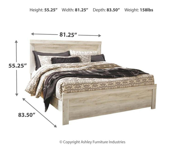 Bellaby King Panel Bed Whitewash