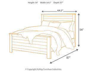 Porter California King Panel Bed Rustic Brown