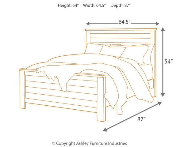 Porter California King Panel Bed Rustic Brown