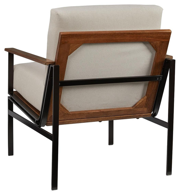 Tilden Accent Chair Ivory/Brown