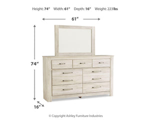 Bellaby 7-Drawer Dresser & Mirror Whitewash
