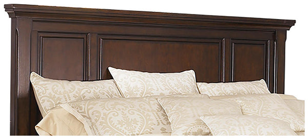 Porter Boho Haven Queen Panel Headboard Rustic Brown