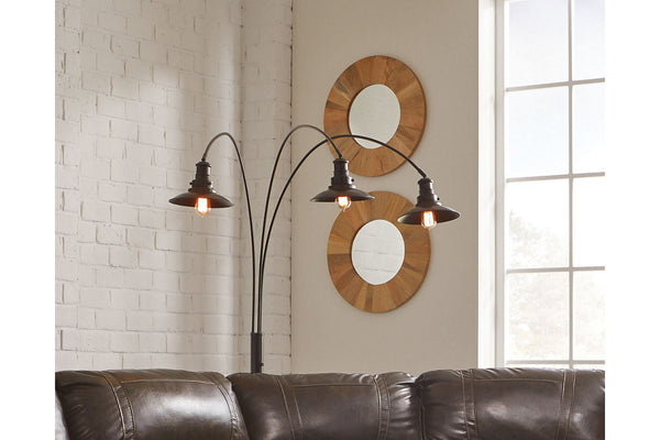 Ashley Sheriel Floor Lamp Black Signature Design