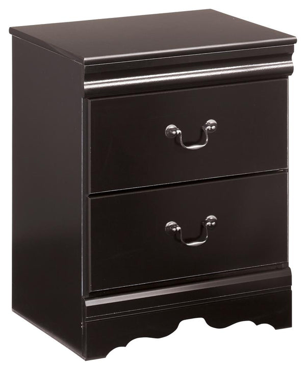 Huey Vineyard 2-Drawer Nightstand Black