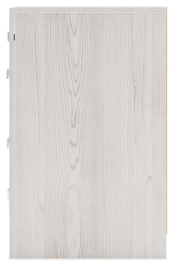 Altyra 2-Drawer Nightstand with USB & Wireless Charger White