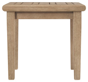 Gerianne Outdoor End Table Grayish Brown