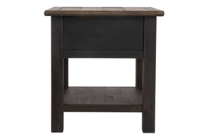 Tyler Creek Boho Haven 1-Drawer End Table Grayish Brown/Black