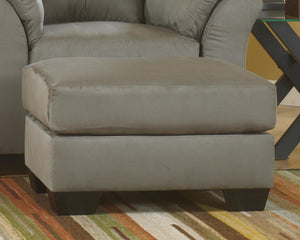 Darcy Rectangle Boho Haven Ottoman Cobblestone