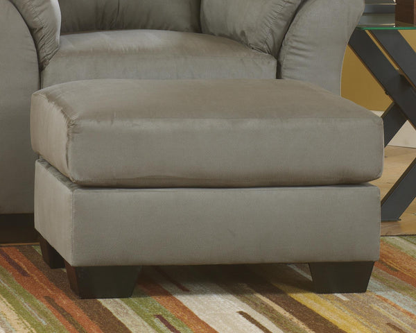 Darcy Rectangle Boho Haven Ottoman Cobblestone
