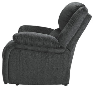 Draycoll Manual Fabric Rocker Recliner Slate