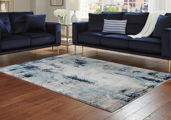 Ashley Leonelle Large Rug Cream/Blue/Gray Signature Design