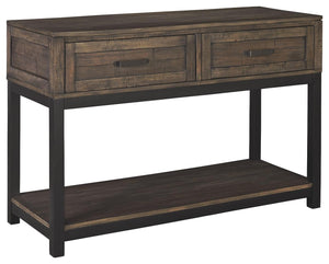 Johurst 2-Drawer Console Table Grayish Brown