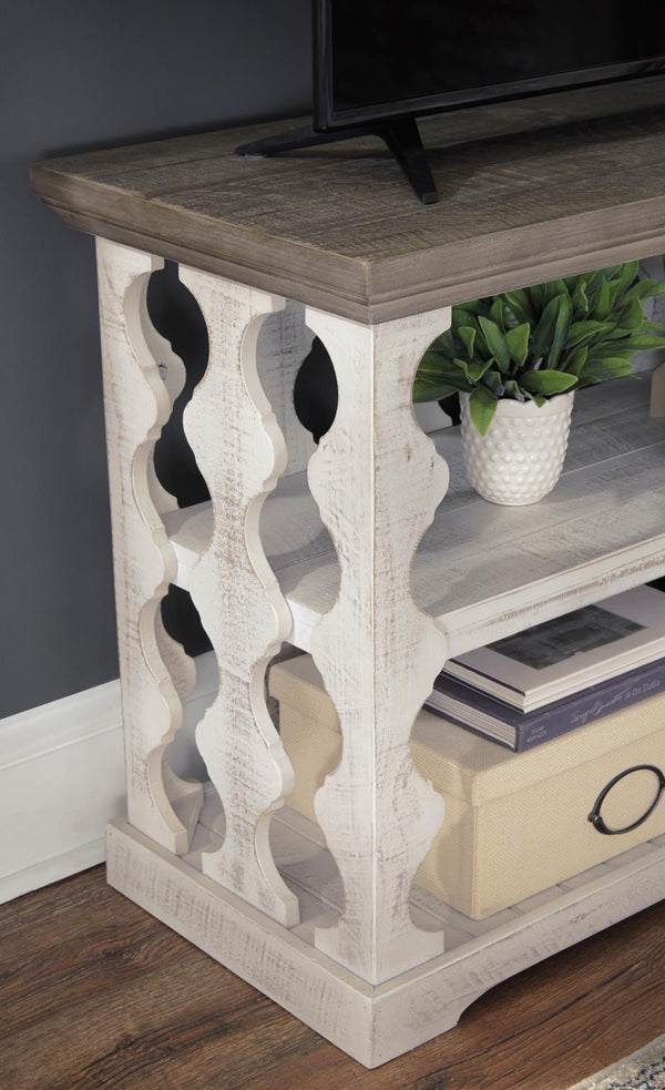 Havalance Console Table Gray/White