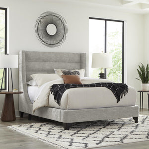 Parker House Jacob Collection Queen Bed in Luxe Light Grey Color