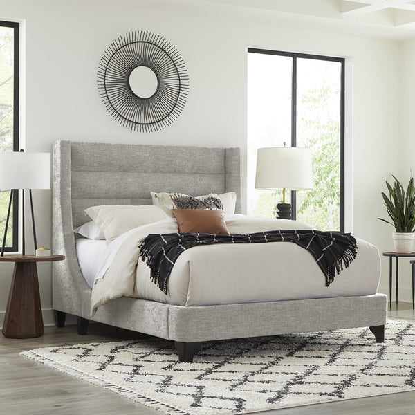 Parker House Jacob Collection Queen Bed in Luxe Light Grey Color