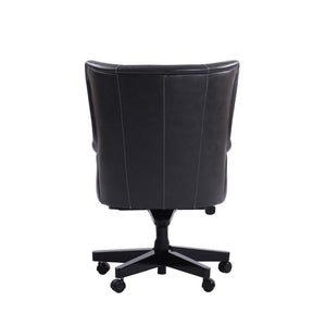 Parker House Leather Black Cyclone Home Office Desk Chair