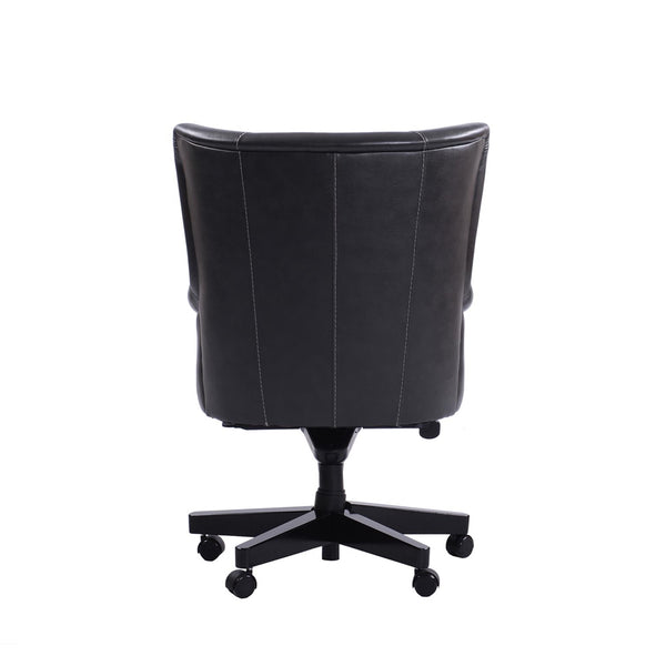 Parker House Leather Black Cyclone Home Office Desk Chair