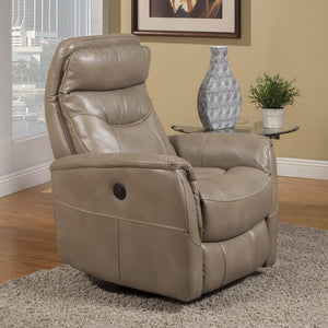 Parker House Gemini Collection Power Swivel Glider Recliner in Linen