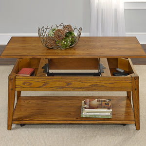 Liberty Furniture Lake House Oak Lift-Top Cocktail Table