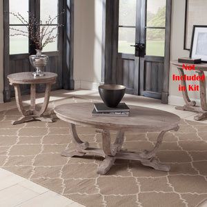Liberty Furniture 3-Piece Set 1 Cocktail, 2 End Tables Greystone Mill