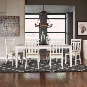 Liberty Furniture Summerville 7-Piece Gray/White Casual Dining Table Set