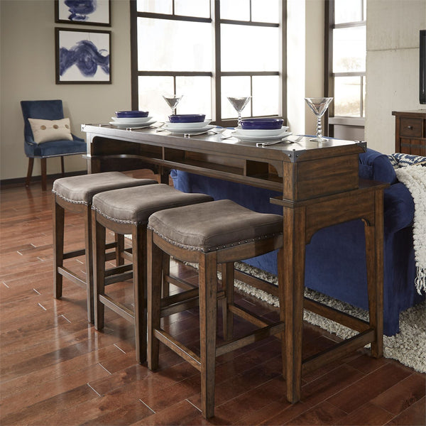 Liberty Furniture Aspen Skies Russet Brown Upholster Bar Stool