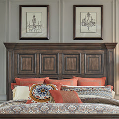 Liberty Furniture Mansion Window Pane Accented Big Valley Queen Headboard