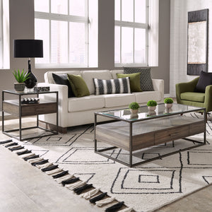 Liberty Furniture Jamestown 3-Piece Tobacco Cocktail & End Table Set