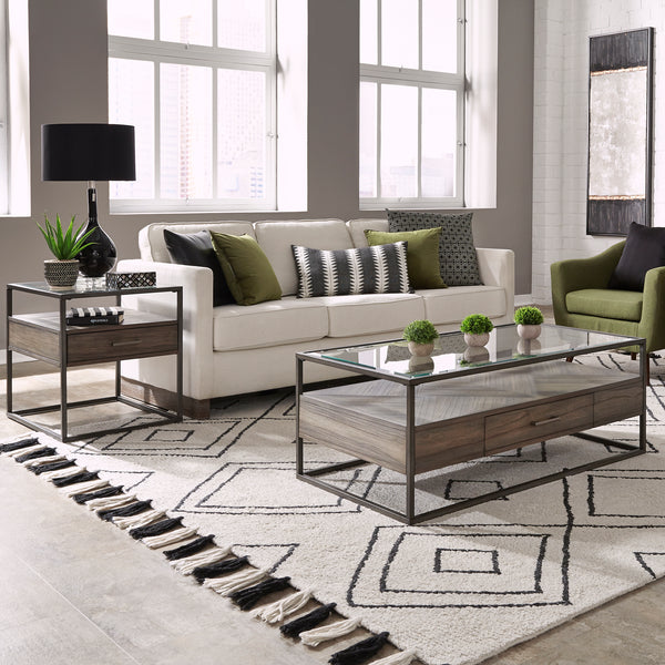 Liberty Furniture Jamestown 3-Piece Tobacco Cocktail & End Table Set