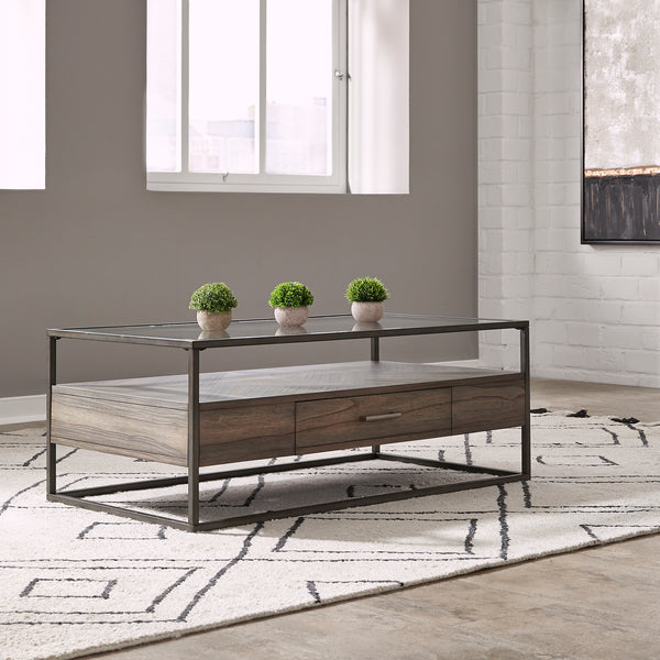 Liberty Furniture Jamestown Tobacco Rectangular Cocktail Table