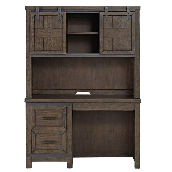 Liberty Furniture Kids/Teens Thornwood Hills 2-Piece Rock Beaten Gray Desk Set