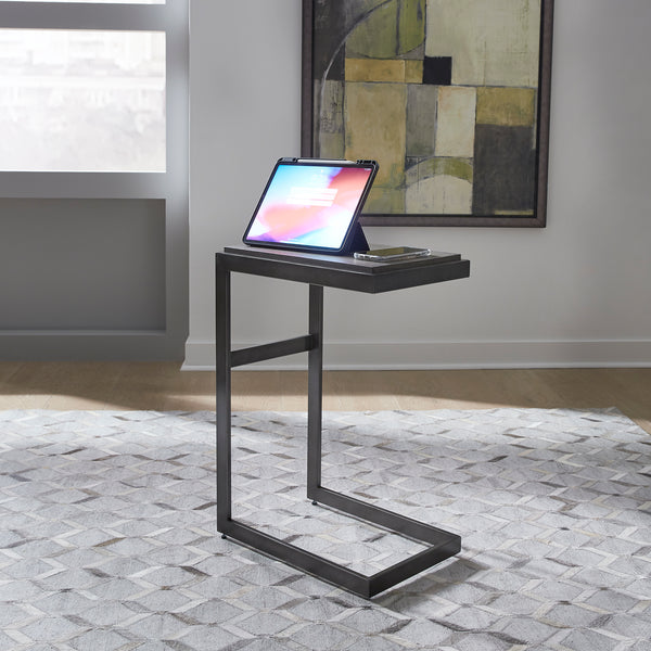 Liberty Furniture Modern View Gauntlet Gray Laptop Table