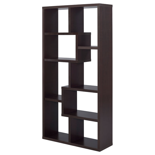 Coaster Theo 71 Inch 6-Shelf Bookshelf Cappuccino