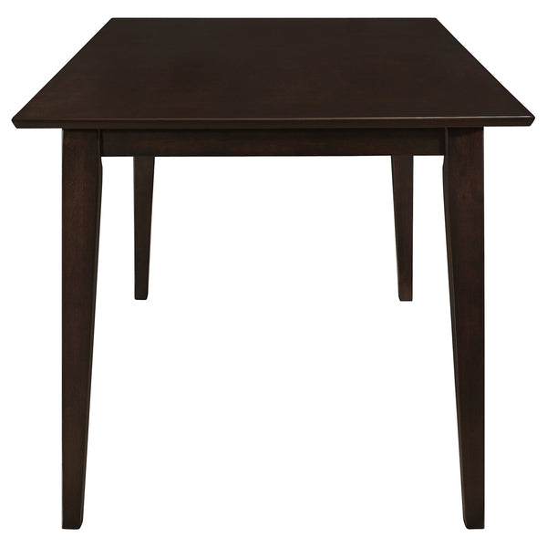 Coaster Gabriel Rectangular 59 Inch Wood Dining Table Cappuccino