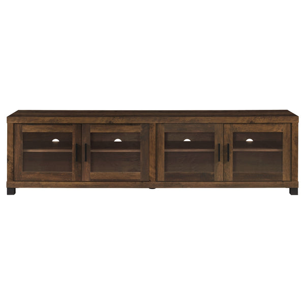 Coaster Sachin 4-Door Engineered Wood 79 Inch TV Stand Dark Pine