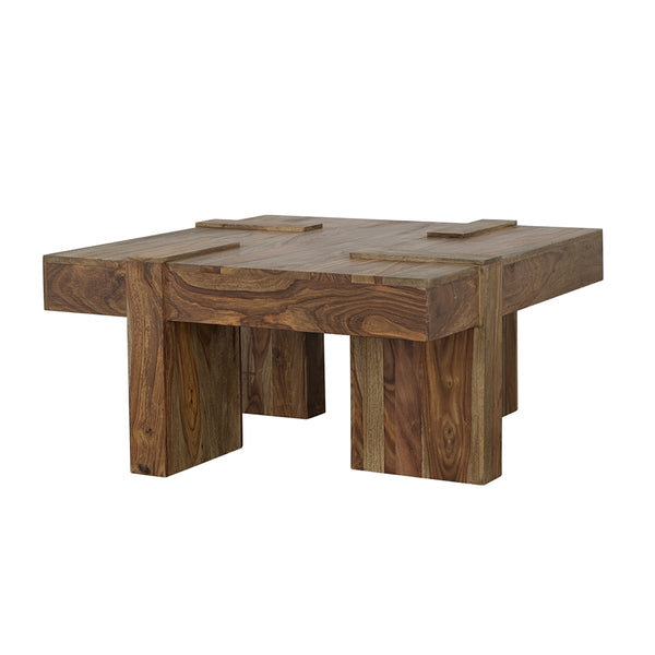 Coaster Samira Square Solid Wood Coffee Table Natural Sheesham