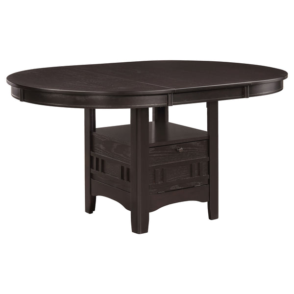 Coaster Lavon 5-Piece Oval Extension Leaf Dining Set Espresso