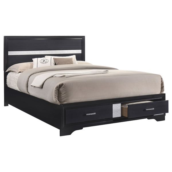 Coaster Miranda 4-Piece Queen Bedroom Set Black