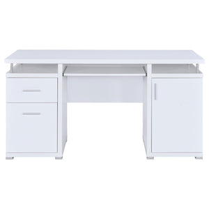 Coaster Tracy 55 Inch 2-Drawer Office Computer Desk White