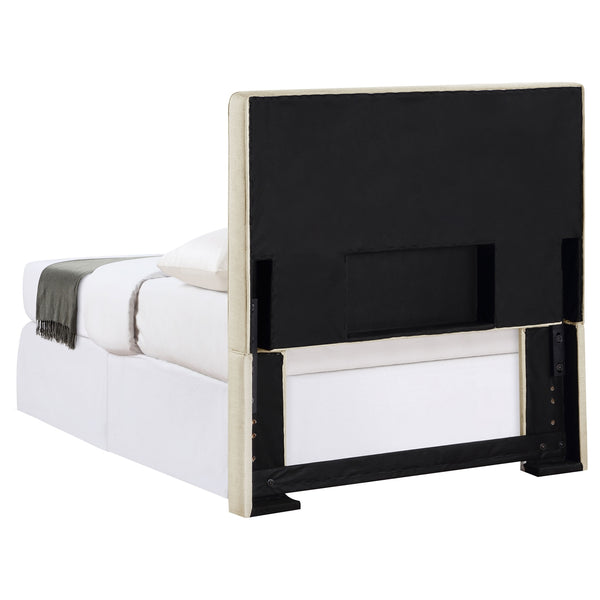 Coaster Kosmo Upholstered Twin Panel Headboard Sand