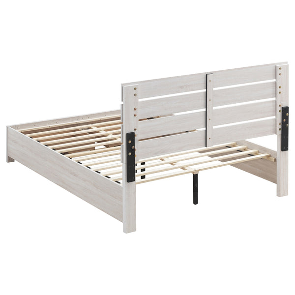 Coaster Brantford Wood Queen Storage Panel Bed Coastal White