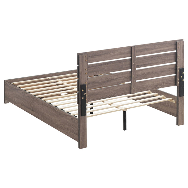 Coaster Brantford Wood Queen Storage Panel Bed Barrel Oak
