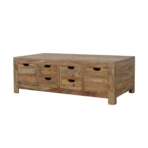 Coaster Esther 6-Drawer Solid Wood Coffee Table Natural Sheesham