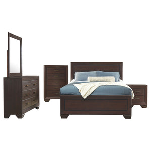 Coaster Kauffman 5-Piece Queen Bedroom Set in Dark Cocoa