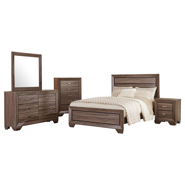 Coaster Kauffman 5-Piece California King Bedroom Set in Washed Taupe