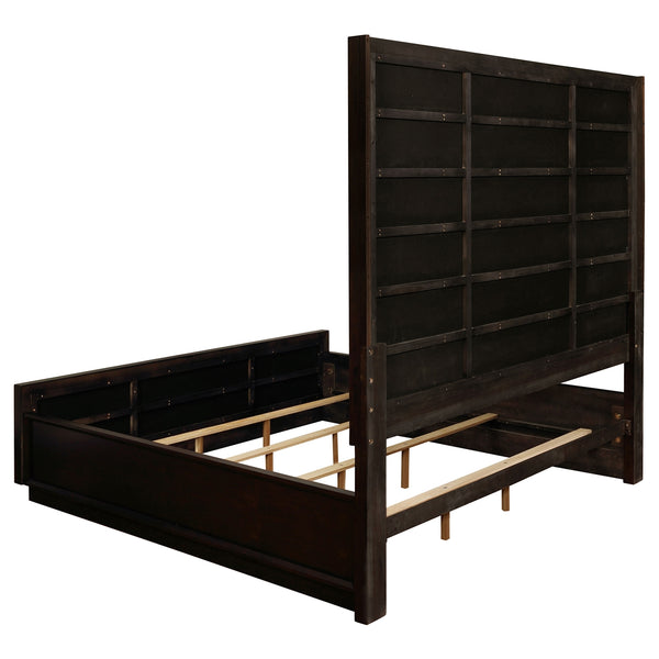 Coaster Durango Wood King Panel Bed Smoked Peppercorn