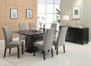 Coaster Stanton Rectangular 66 Inch Dining Table Black