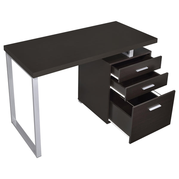 Coaster Brennan 47 Inch 3-Drawer Office Computer Desk Cappuccino